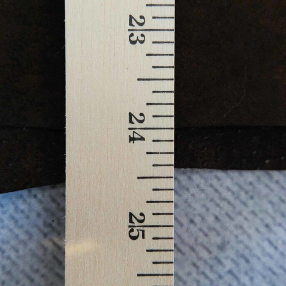 Garson Suede Womens Skirt 16 Knee Length Seems Fallcore Minimalist Casual Luxury - Picture 11 of 15